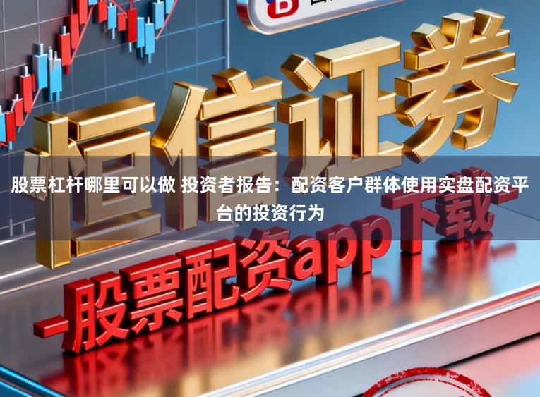 股票杠杆哪里可以做 投资者报告：配资客户群体使用实盘配资平台的投资行为